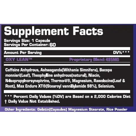 Oxy Lean - American Muscle Sports Nutrition